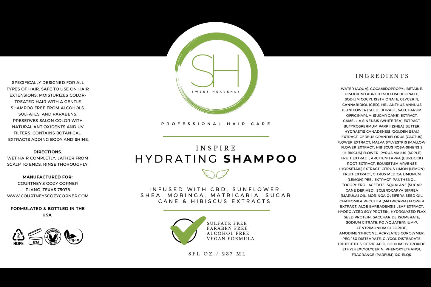 Inspire Hydrating Shampoo  (Pack of 2)